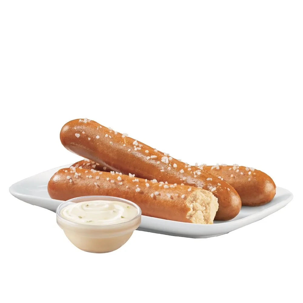 Soft Pretzel Sticks with Zesty Queso